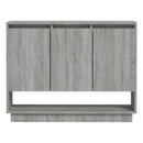 skænk 97x31x75 cm konstrueret træ grå sonoma-eg