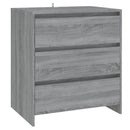 skænk 70x41x75 cm konstrueret træ grå sonoma-eg