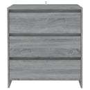 skænk 70x41x75 cm konstrueret træ grå sonoma-eg
