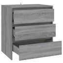 skænk 70x41x75 cm konstrueret træ grå sonoma-eg