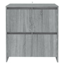 skænk 70x41x75 cm konstrueret træ grå sonoma-eg