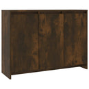 skænk 102x33x75 cm konstrueret træ røget egetræsfarve