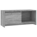 tv-bord 90x35x40 cm konstrueret træ grå sonoma-eg