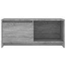 tv-bord 90x35x40 cm konstrueret træ grå sonoma-eg