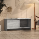 tv-bord 90x35x40 cm konstrueret træ grå sonoma-eg