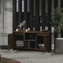 tv-bord 102x37,5x52,5 cm konstrueret træ røget egetræsfarve