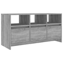 tv-bord 102x37,5x52,5 cm konstrueret træ grå sonoma-eg