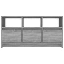 tv-bord 102x37,5x52,5 cm konstrueret træ grå sonoma-eg