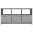 tv-bord 102x37,5x52,5 cm konstrueret træ grå sonoma-eg