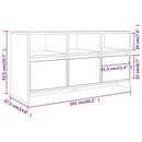 tv-bord 102x37,5x52,5 cm konstrueret træ grå sonoma-eg