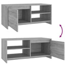 sofabord 102x50x45 cm konstrueret træ grå sonoma-eg