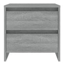 sengebord 45x34,5x44,5 cm konstrueret træ grå sonoma-eg
