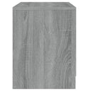 sengebord 45x34,5x44,5 cm konstrueret træ grå sonoma-eg