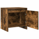 sengebord 45x34x44,5 cm konstrueret træ røget egetræ