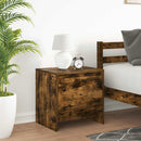 sengeborde 2 stk. 45x34x44,5 cm konstrueret træ røget egetræ