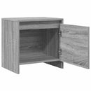 sengebord 45x34x44,5 cm konstrueret træ grå sonoma-eg