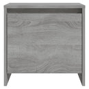sengeborde 2 stk. 45x34x44,5 cm konstrueret træ grå sonoma-eg