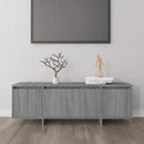 tv-bord 120x30x40,5 cm konstrueret træ grå sonoma-eg