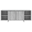tv-skab 130x35x50 cm konstrueret træ grå sonoma-eg