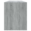 tv-skab 130x35x50 cm konstrueret træ grå sonoma-eg