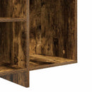 skænk 120x30x75 cm konstrueret træ røget egetræsfarve