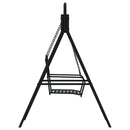 gyngebænk 124 cm stål sort