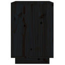 sengeborde 2 stk. 40x35x50 cm massivt fyrretræ sort