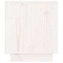 sengebord 40x34x40 cm massivt fyrretræ hvid