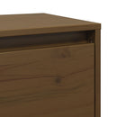 vægskabe 2 stk. 45x30x35 cm massivt fyrretræ honningbrun