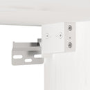 vægskabe 2 stk. 80x30x35 cm massivt fyrretræ hvid