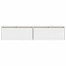 vægskabe 2 stk. 80x30x35 cm massivt fyrretræ hvid