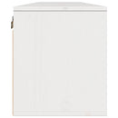 vægskabe 2 stk. 80x30x35 cm massivt fyrretræ hvid