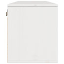 vægskab 100x30x35 cm massivt fyrretræ hvid