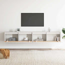 vægskabe 2 stk. 100x30x35 cm massivt fyrretræ hvid