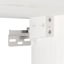 vægskabe 2 stk. 100x30x35 cm massivt fyrretræ hvid