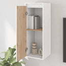 vægskab 30x30x80 cm massivt fyrretræ hvid