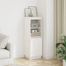 højskab 37x34x110 cm massivt fyrretræ hvid