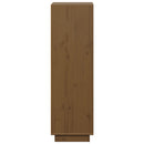 skænk 37x34x110 cm massivt fyrretræ gyldenbrun