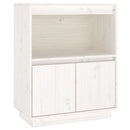 skænk 60x34x75 cm massivt fyrretræ hvid