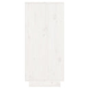skænk 60x34x75 cm massivt fyrretræ hvid