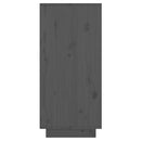 skænk 60x34x75 cm massivt fyrretræ grå