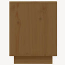skoreol 110x34x45 cm massivt fyrretræ gyldenbrun