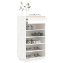 skoreol 60x34x105 cm massivt fyrretræ hvid