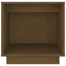 sengeborde 2 stk. 40x30x40 cm massivt fyrretræ gyldenbrun