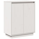 skænk 60x34x75 cm massivt fyrretræ hvid