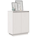 skænk 60x34x75 cm massivt fyrretræ hvid
