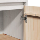 skænk 60x34x75 cm massivt fyrretræ hvid