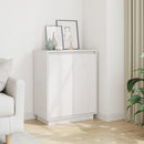 skænk 60x34x75 cm massivt fyrretræ hvid
