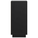 skænke 2 stk. 31,5x34x75 cm massivt fyrretræ sort