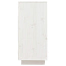 skænk 60x34x75 cm massivt fyrretræ hvid